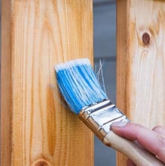 Painting and Staining Fences